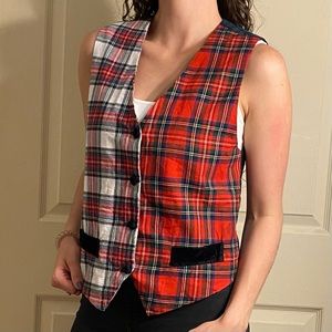 Talbots Women’s Plaid Suit Vest